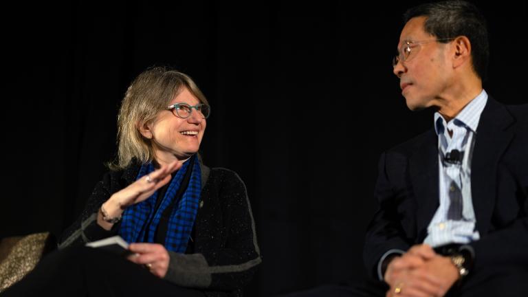The Energy Conference featured a keynote discussion between MIT President Sally Kornbluth and MIT’s Kyocera Professor of Ceramics Yet-Ming Chiang, in which Kornbluth discussed her first year at MIT as well as a recently announced, campus-wide effort to solve critical climate problems known as the Climate Project at MIT. 