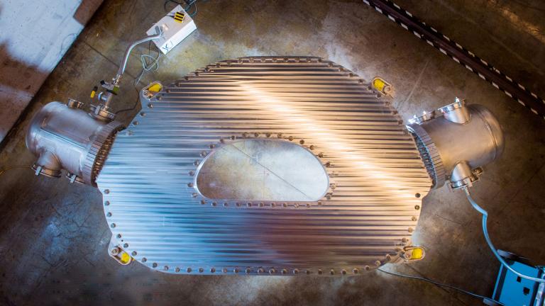 In MIT’s Plasma Science and Fusion Center, the new magnets achieved a world-record magnetic field strength of 20 tesla for a large-scale magnet.