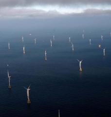 Offshore wind farm off coast of Germany