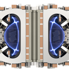 A rendering of the SPARC fusion tokamak, which is being developed as part of a research collaboration between the Plasma Science and Fusion Center and Commonwealth Fusion Systems.  